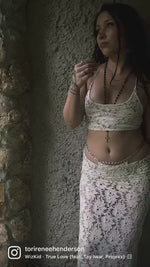 Load and play video in Gallery viewer, THE POSITANO LACE HALTER  TINI-T-KINI &amp; MIDI SET
