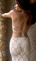 Load image into Gallery viewer, THE POSITANO LACE HALTER  TINI-T-KINI &amp; MIDI SET
